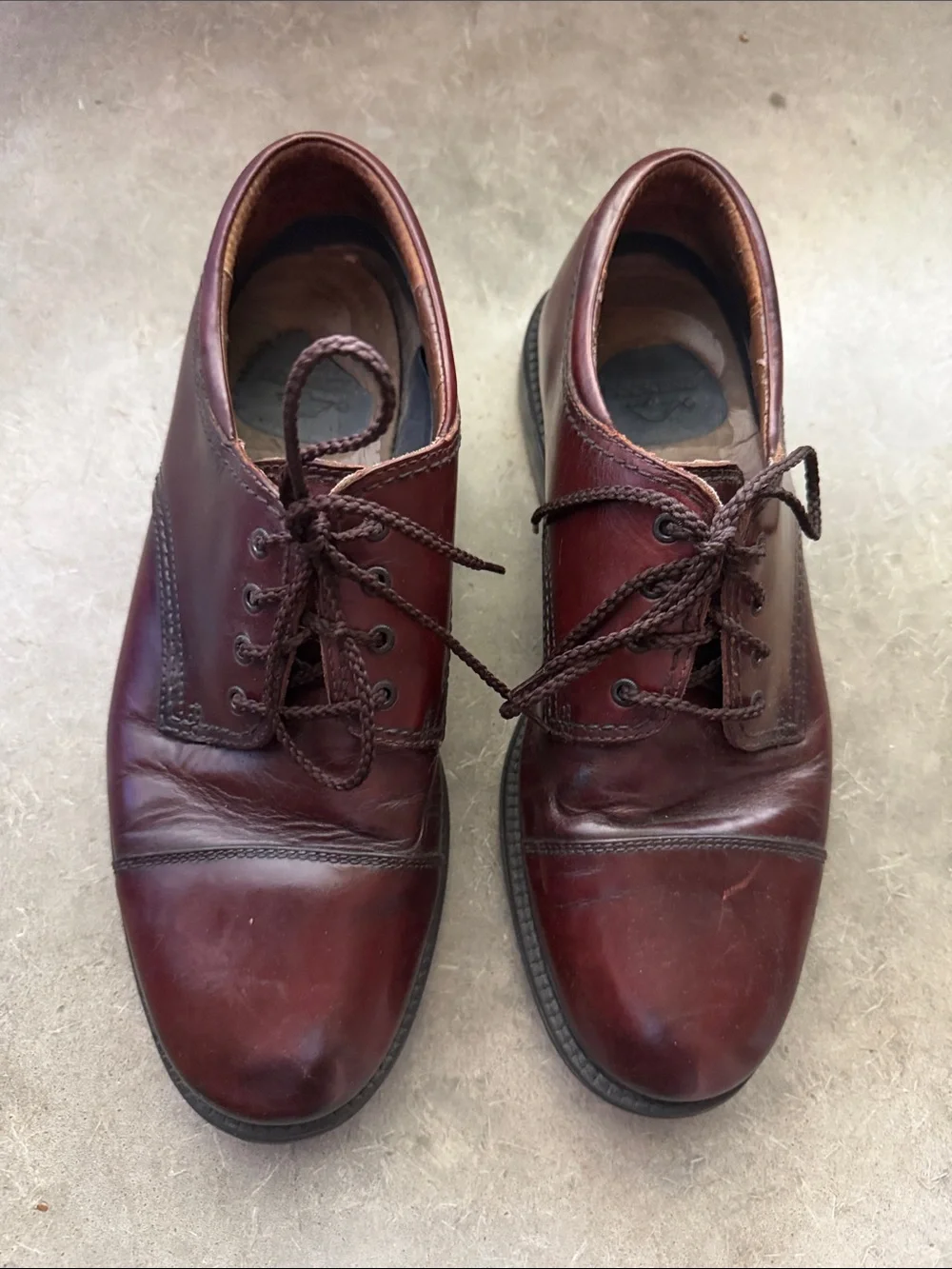 Dockers Brown Men's Leather Lace-Up Oxfords size 9.5 Dress Lawyer Business Workw